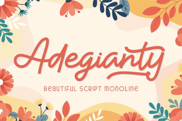 Adegianty: A Script Font for Modern Campaigns