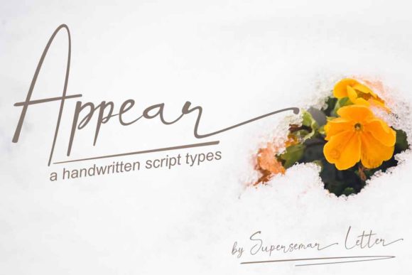 Appear: A Refined Handwritten Font for Editorial Design