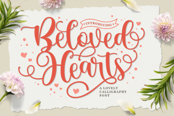 Beloved Hearts: A Handwritten Font for Elegant Branding
