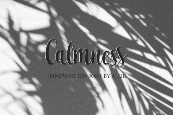 Calmness: A Timeless Handwritten Font for Digital Design