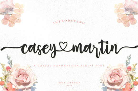 Casey Martin: A Fluid Handwritten Font for Editorial Design
