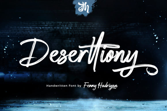 Deserttiony: A Handwritten Font for Editorial Design