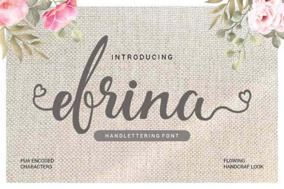 Efrina: A Handwritten Typeface for Editorial Grace