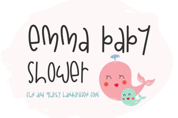 Emma Baby Shower Font for Web Design