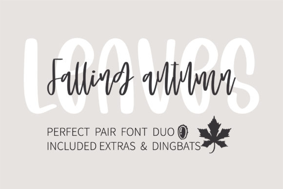 Falling Autumn Leaves: A Handwritten Font for Branding