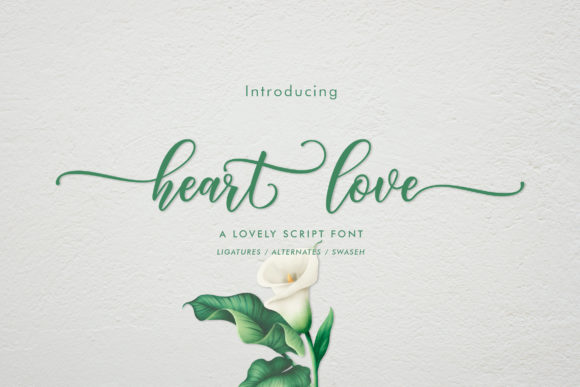 Heart Love: A Handwritten Font for Elegant Branding