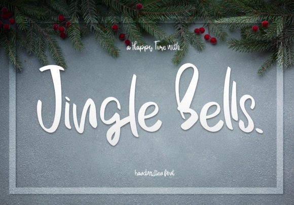 Jingle Bells Font: A Handwritten Typeface for Makers