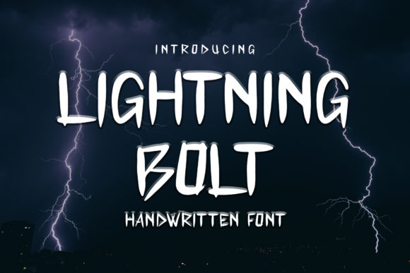 Lightning Bolt: A Quirky Handwritten Font for Bold Branding