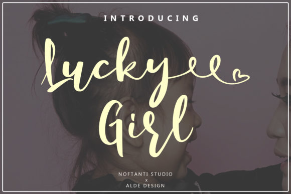 Lucky Girl Font: Authentic Handwritten Charm for Branding