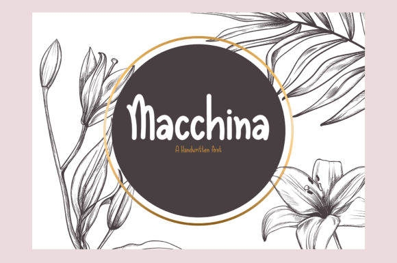 Macchina Font: A Handwritten Typeface for Editorial Design