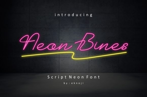 Neon Bines: A Handwritten Typeface for Editorial Design