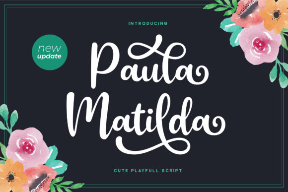 Paula Matilda: A Handwritten Typeface for Editorial Design