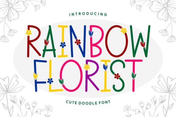 Rainbow Florist: A Handwritten Font for Editorial Design