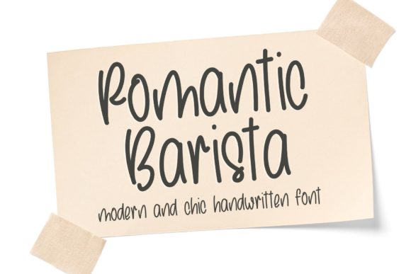 Romantic Barista: A Handwritten Font for Modern Editorial Design