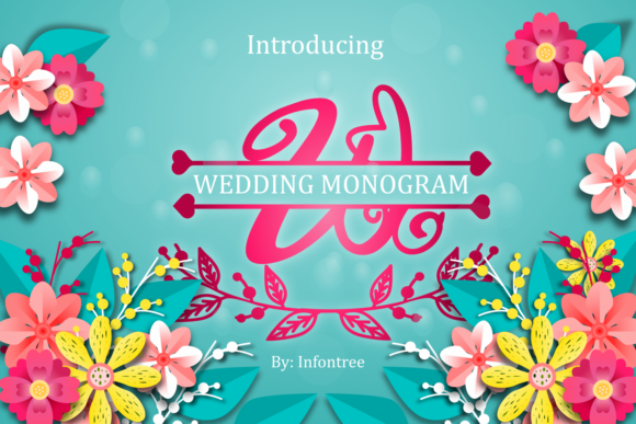 Wedding Monogram: A Handwritten Font for Makers