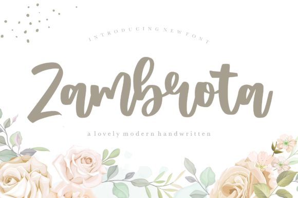 Zambrota Font: Elevating Web Design with Handwritten Style